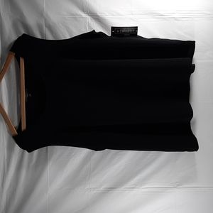 NWT ELEMENTZ Black  slvless Scoop neck blouse SZ 3X